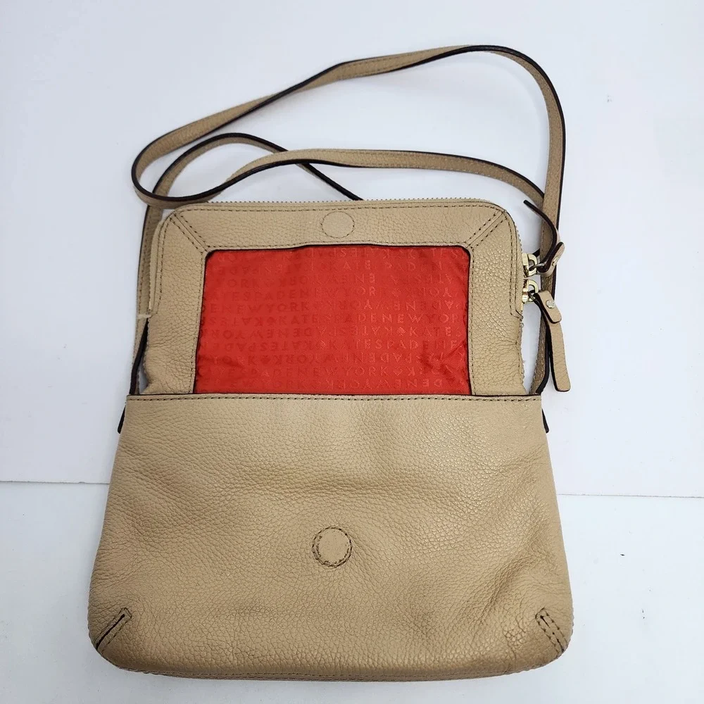 Kate Spade Purse‎ Mansfield Mariana Leather Crossbody Beige
